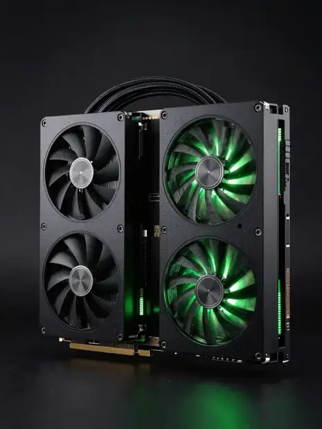AI workstation with multi-GPU setup
